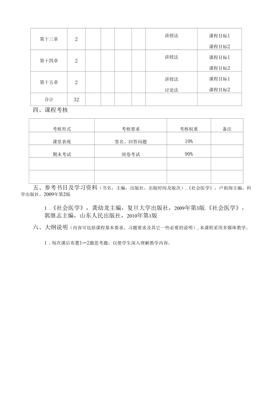 《社会医学》课程教学大纲（本科）.docx_第2页