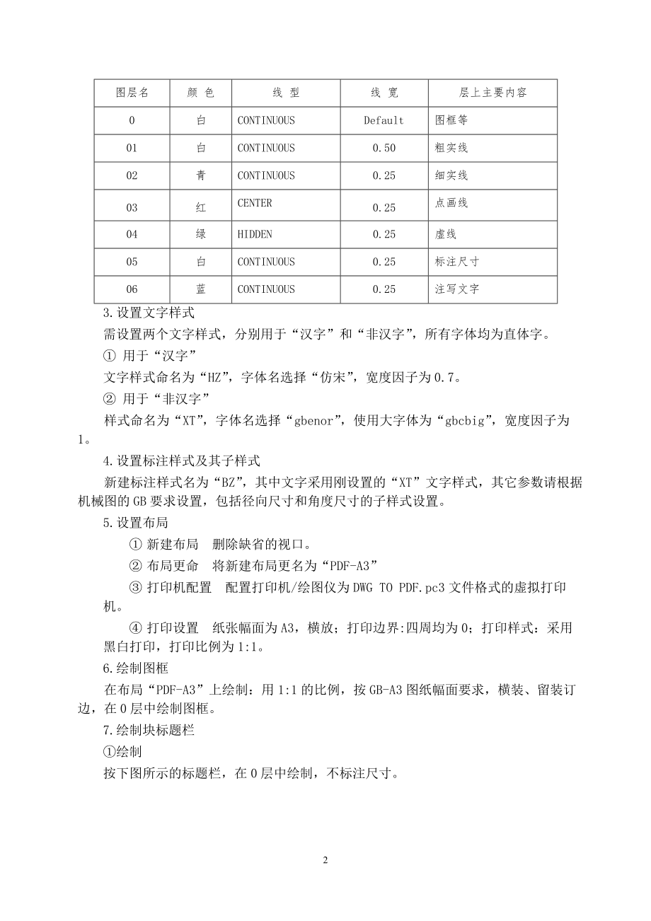 第四届“浩辰杯”华东区大学生CAD应用技能竞赛-工程图绘制试卷(机械类).doc_第2页