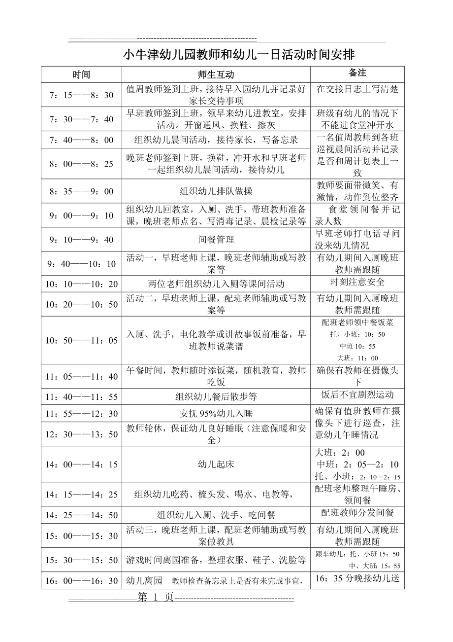 一日活动时间安排(2页).doc_第1页