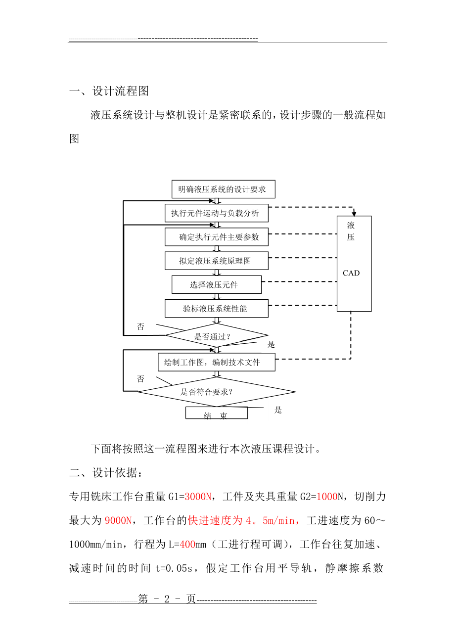 专用铣床液压系统设计(19页).doc_第2页