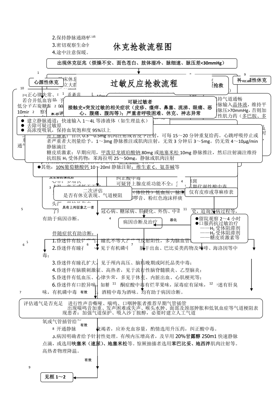 院前急救诊疗常规和技术操作规范及急救流程图.DOC_第2页