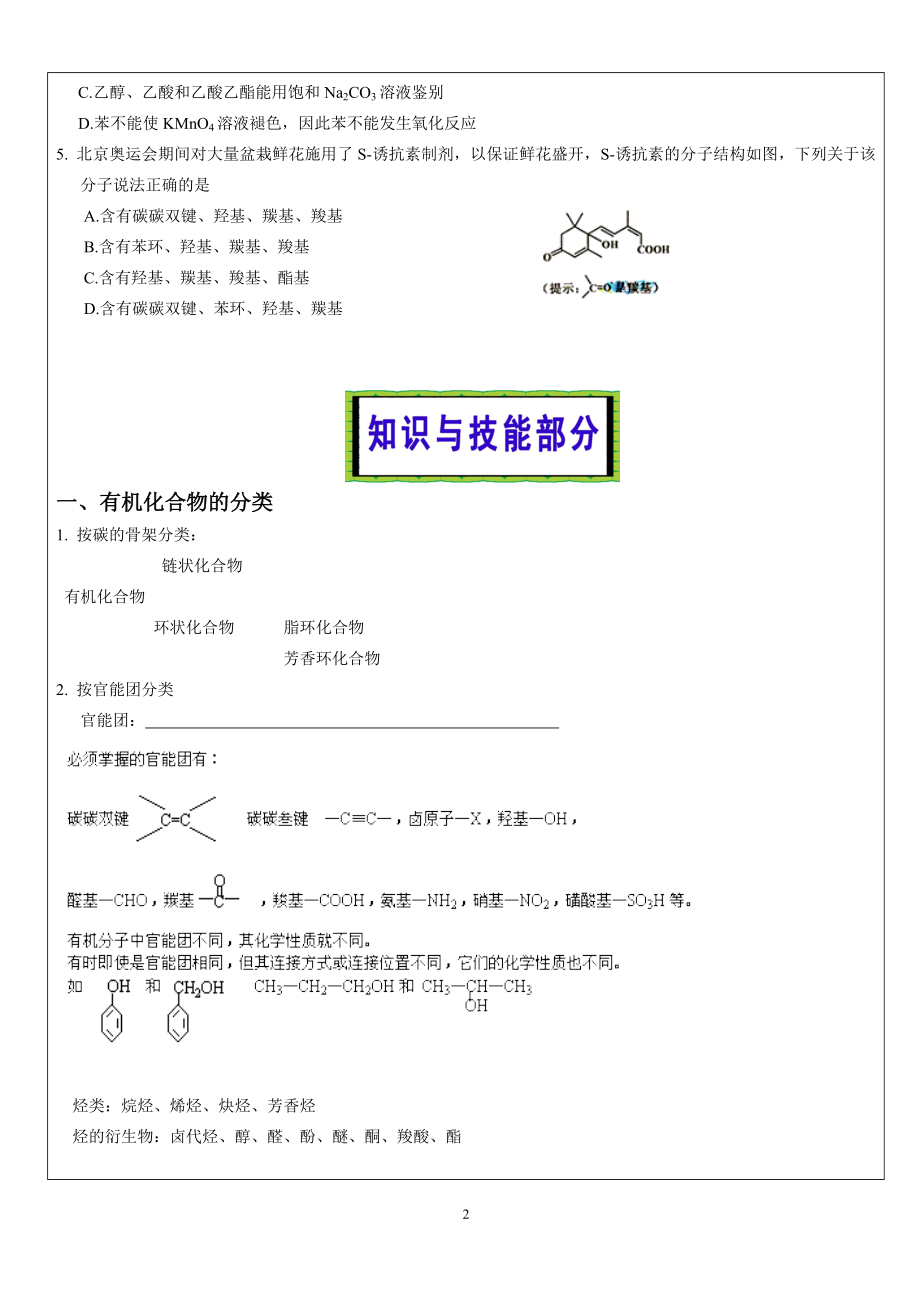 高考有机化学基础总结复习精品总结.doc_第2页