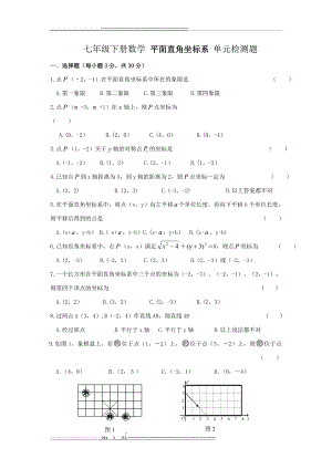 七年级下册数学 平面直角坐标系 单元检测题(7页).doc