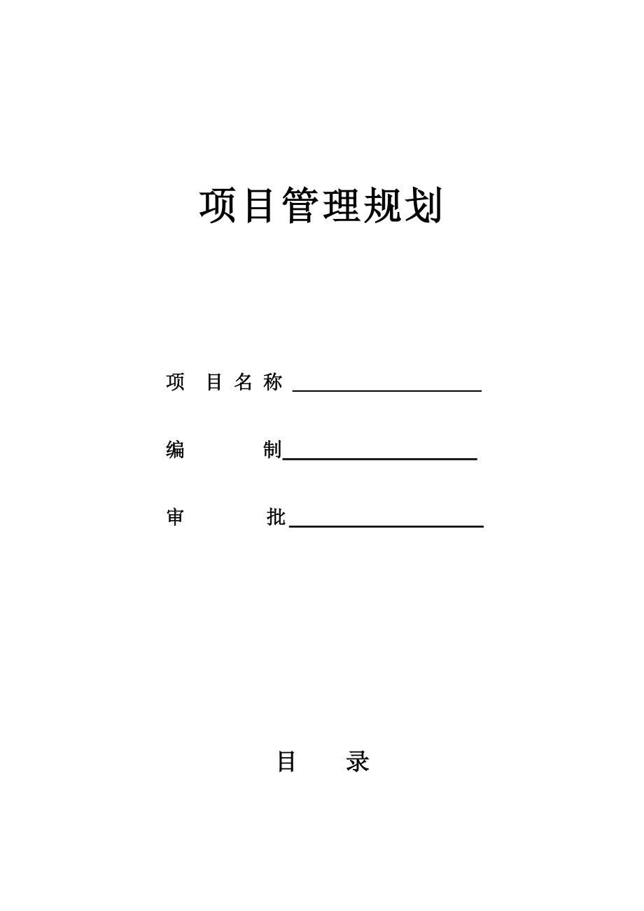 银行工程建设项目管理规划.doc_第1页