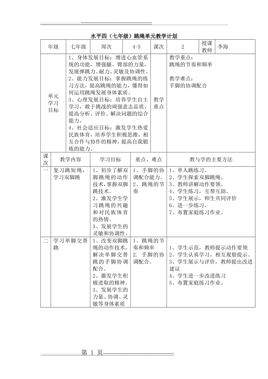 一分钟跳绳教案(8页).doc_第1页