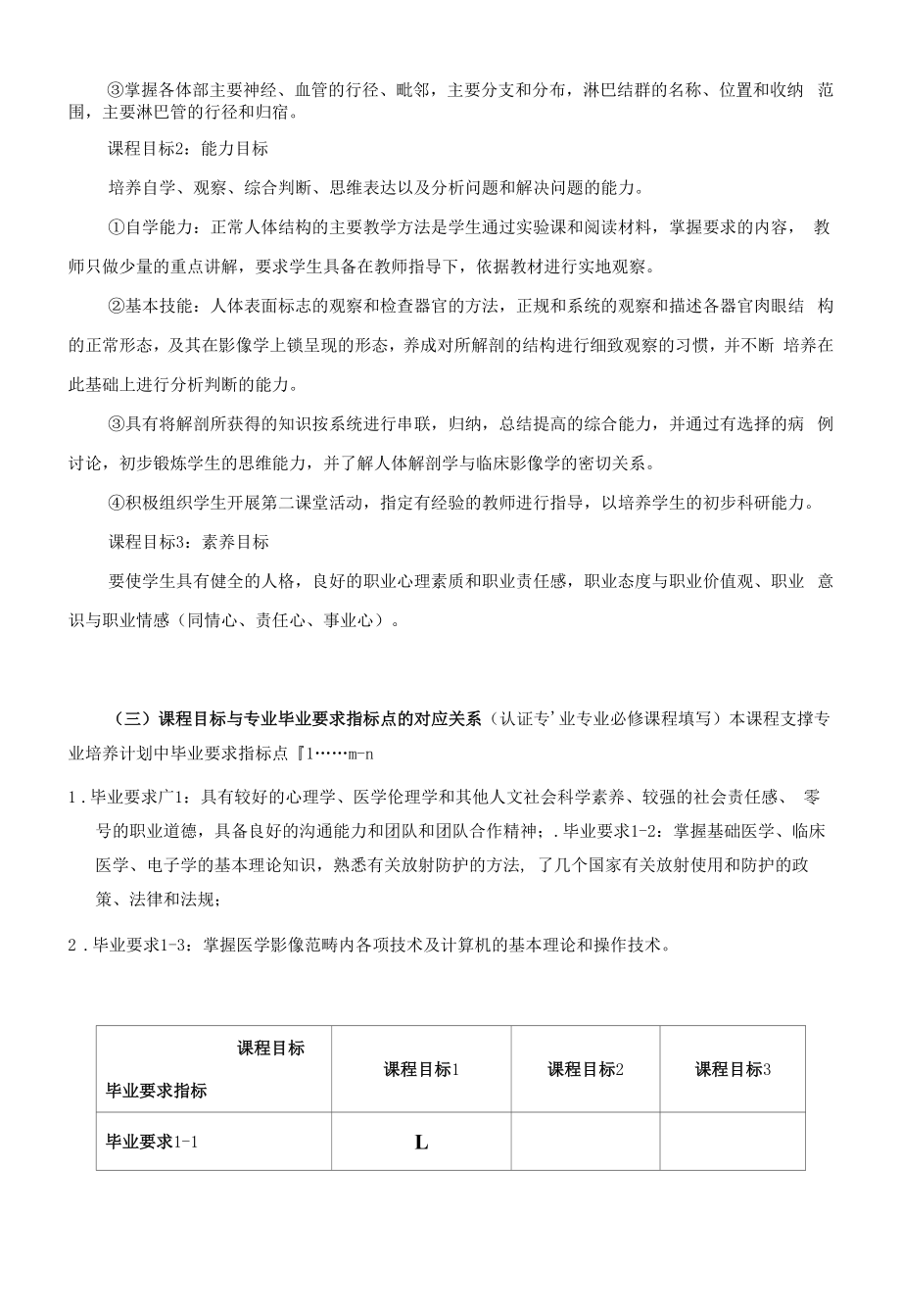 《人体解剖学实验》课程教学大纲（本科）.docx_第2页