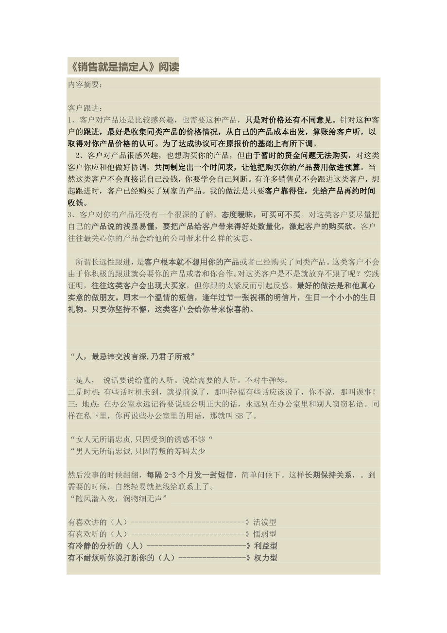 销售就是搞定人读后感精华.doc_第1页