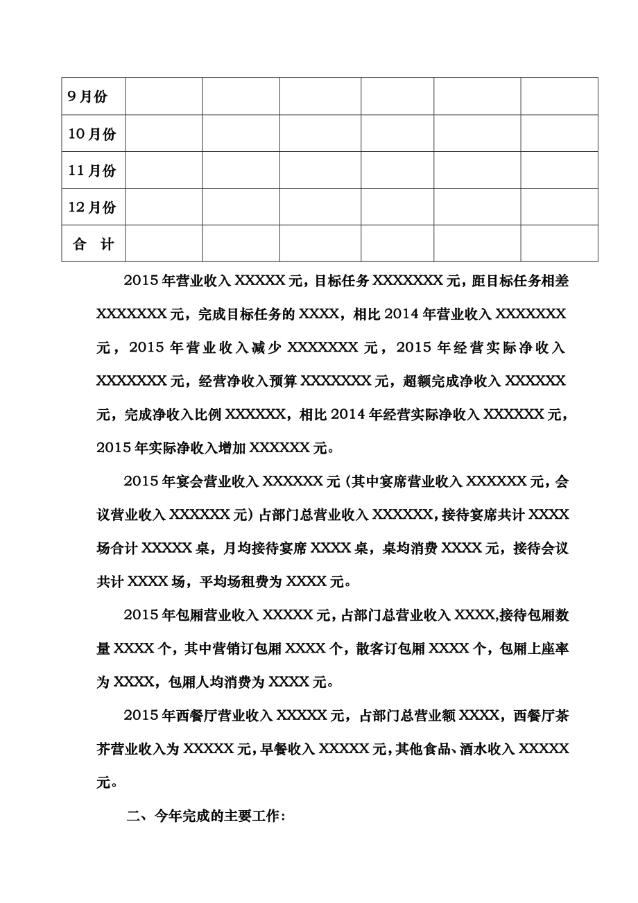 餐饮部2015年工作总结与2016年工作计划.doc_第2页