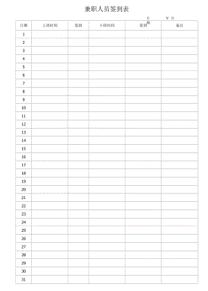 兼职人员签到表.docx