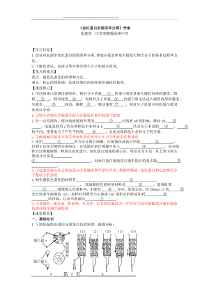 《血红蛋白的提取和分离》学案(4页).doc