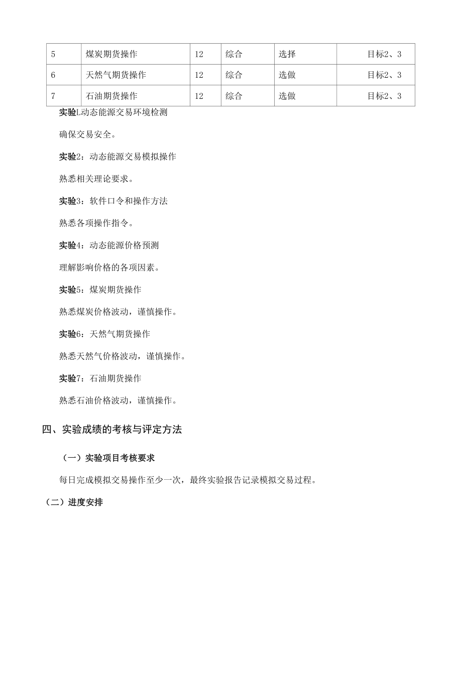 《能源交易模拟实验》课程教学大纲（本科）.docx_第2页