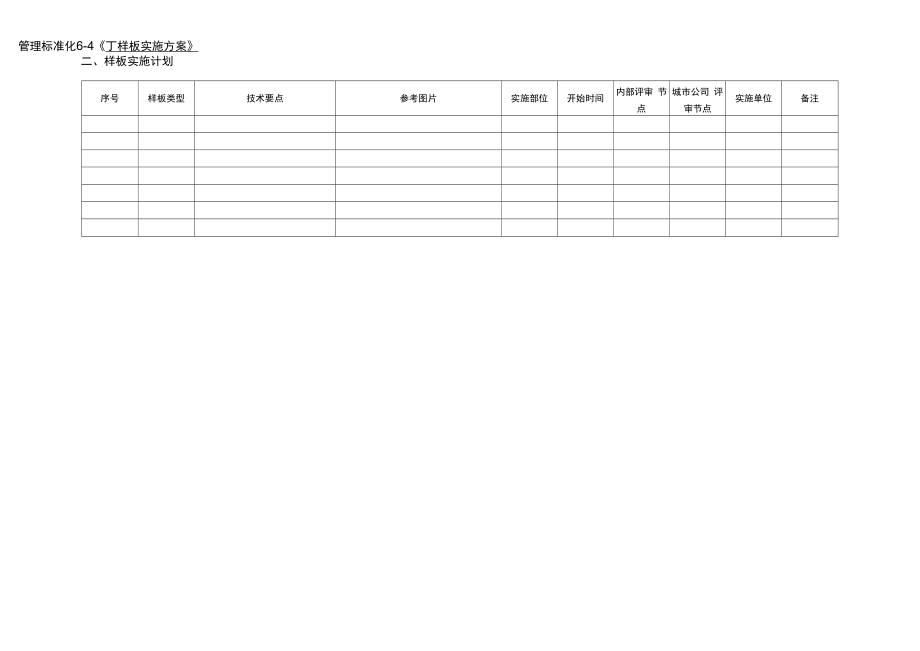 《项目样板实施方案》（模板）.docx_第2页