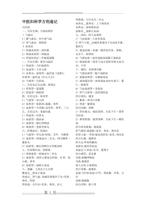 中医妇科学证型方剂速记(3页).doc