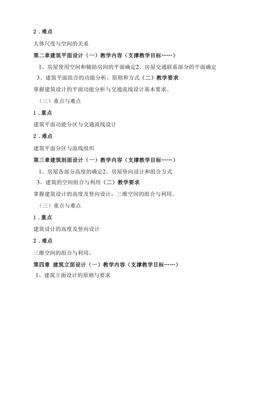 《课程名称建筑设计初步》课程教学大纲（本科）.docx_第2页