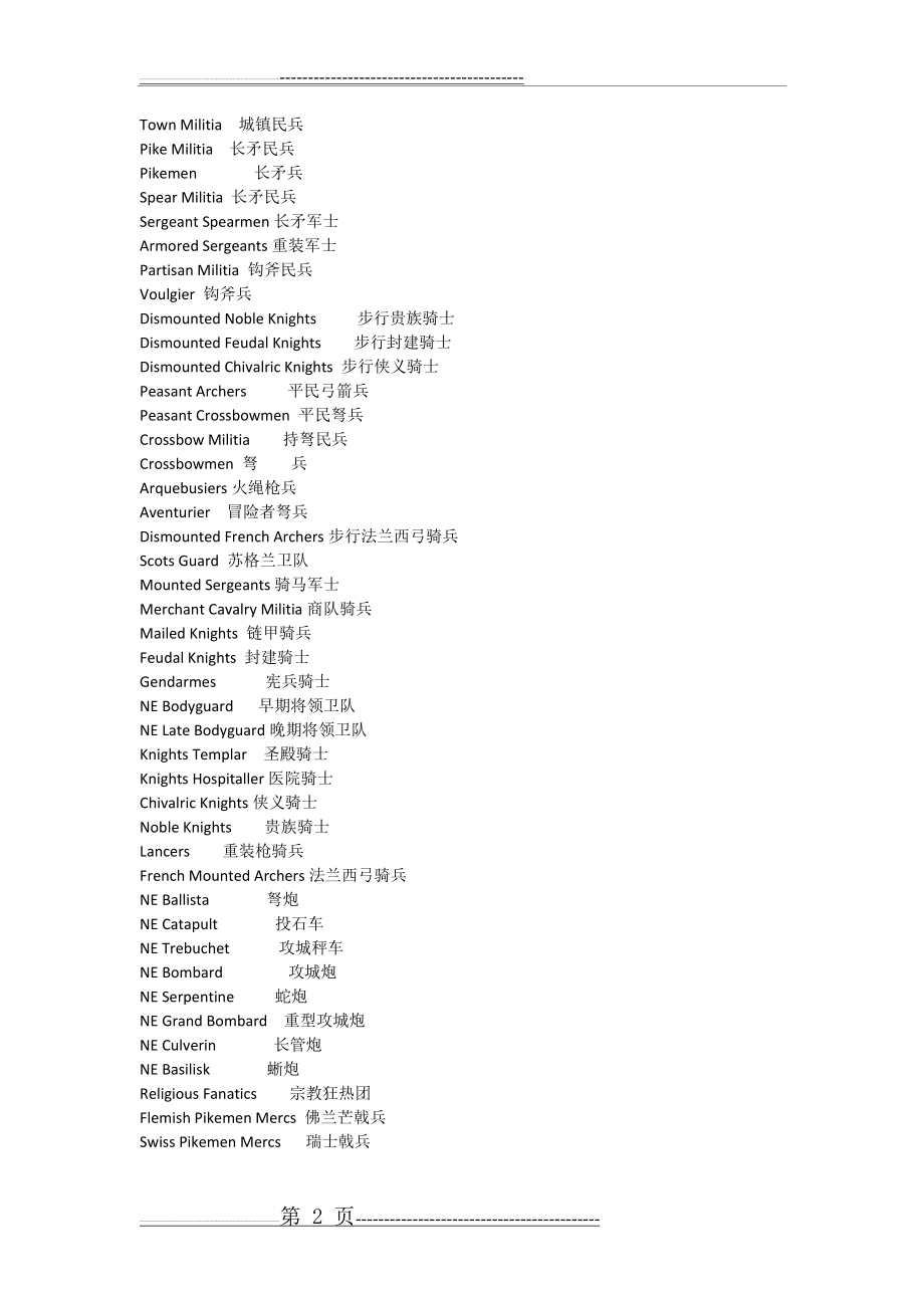 中世纪2全面战争兵种对照(18页).doc_第2页