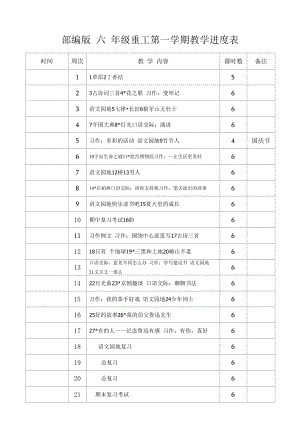 2022-2023人教部编版小学语文6六年级上册（全册）教案设计.docx