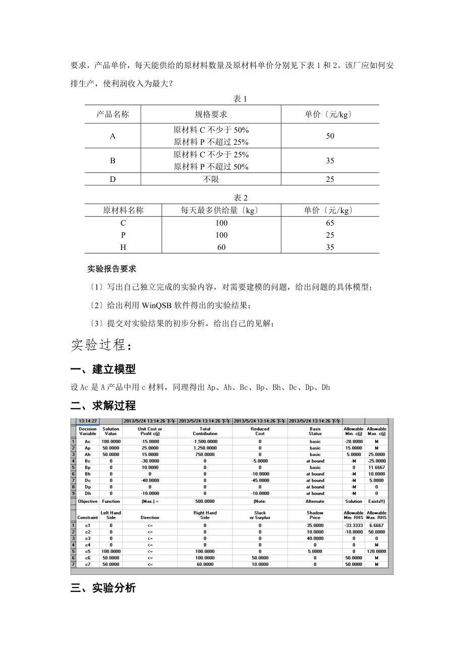 运筹学实验报告要点.doc_第2页