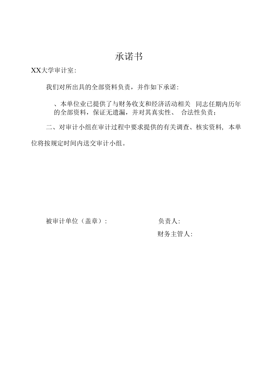 审计材料承诺书.docx_第1页