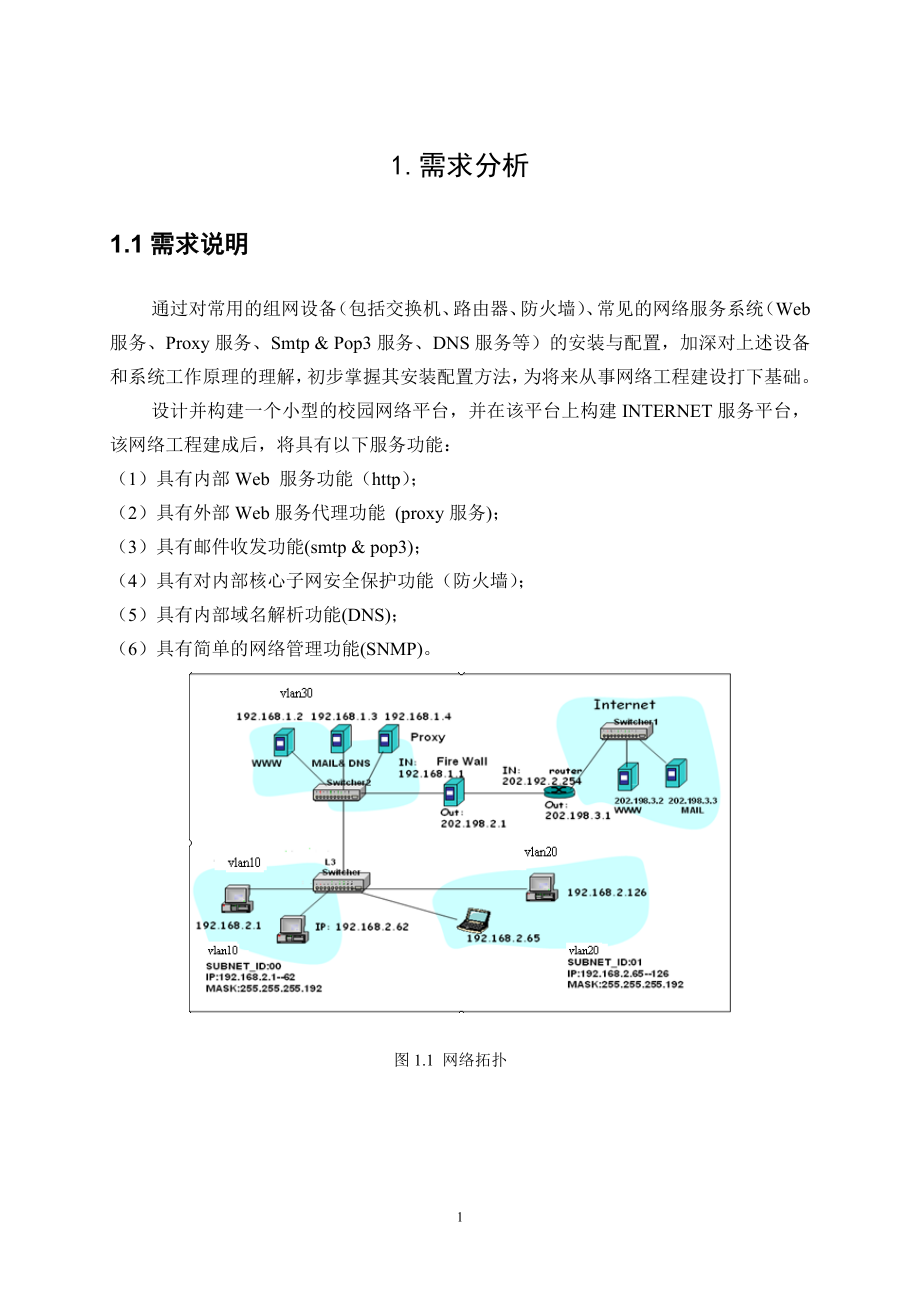 网络系统集成——校园网络系统集成.doc_第1页