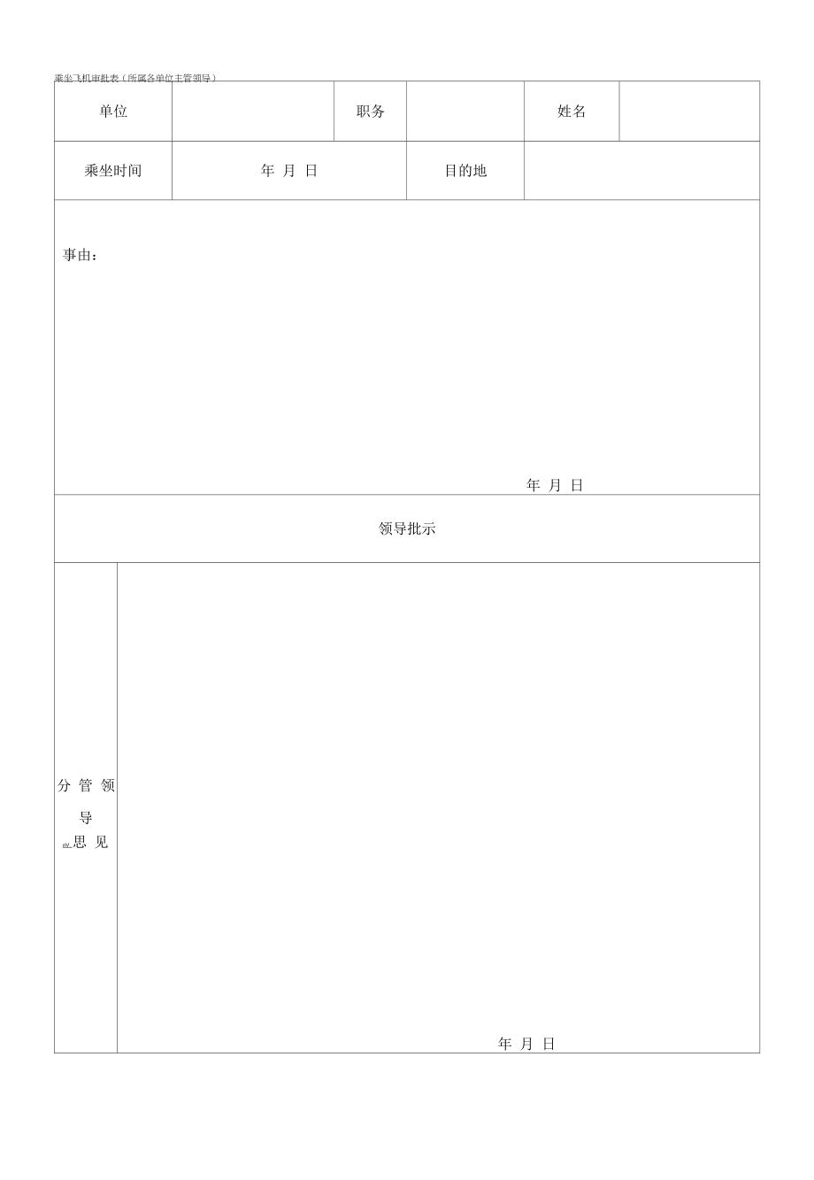 附件1：乘坐飞机审批表.docx_第2页