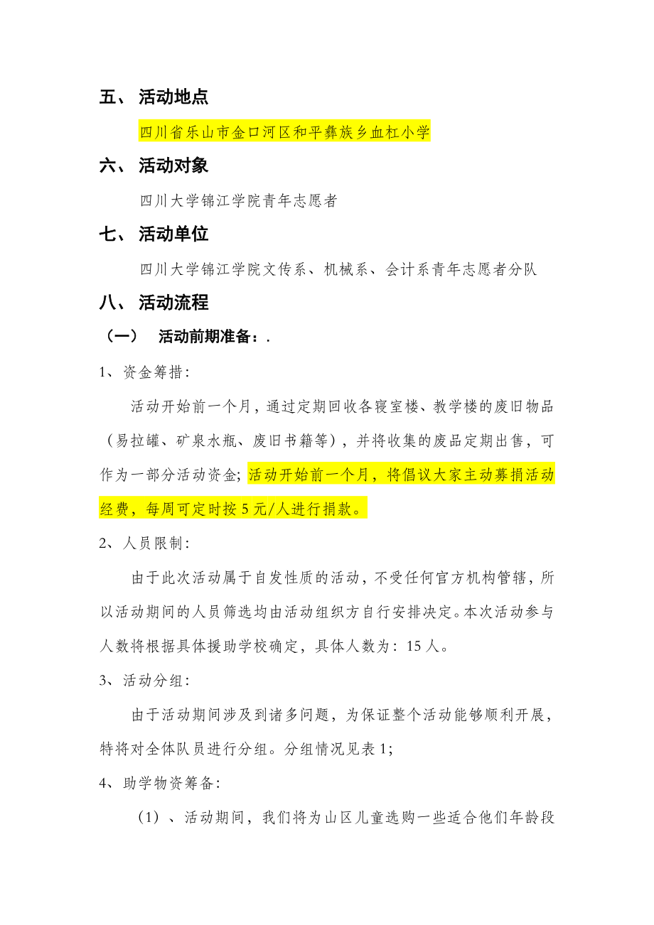 阳关夏蕾关爱贫困山区儿童活动策划方案.doc_第2页