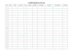 短期班级情况分析表.docx