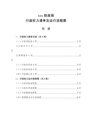 财政局行政权力清单及运行流程图.doc