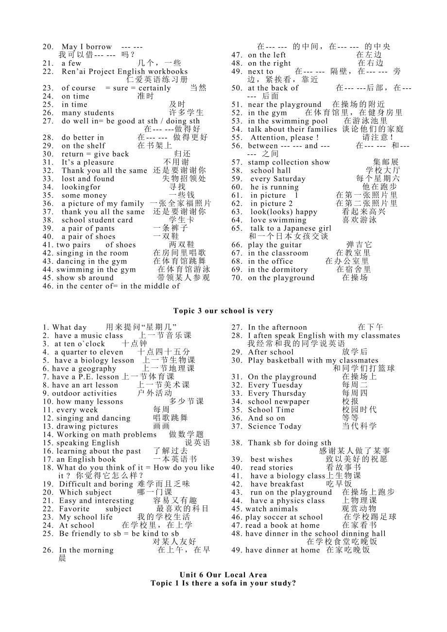 仁爱版英语七年级下册重点短语.doc_第2页