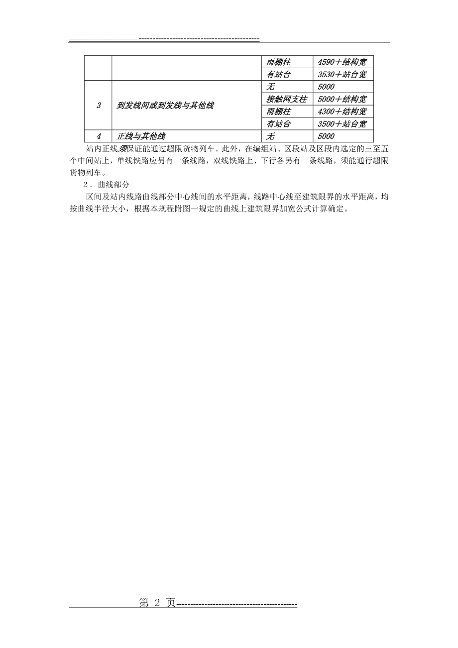 《铁路技术管理规程》(第十版) 线路间距规定(2页).doc_第2页