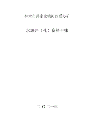 水源井（孔）资料台账（11）.docx