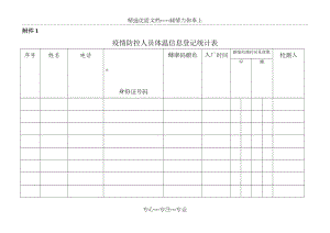 疫情防控登记表(共10页).doc