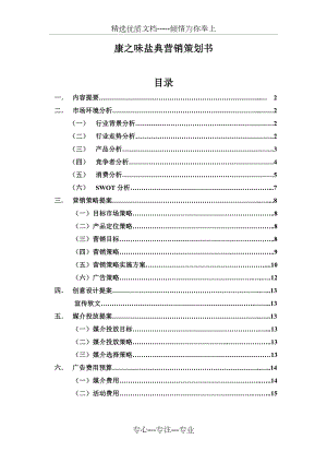 盐典营销策划书(共15页).doc