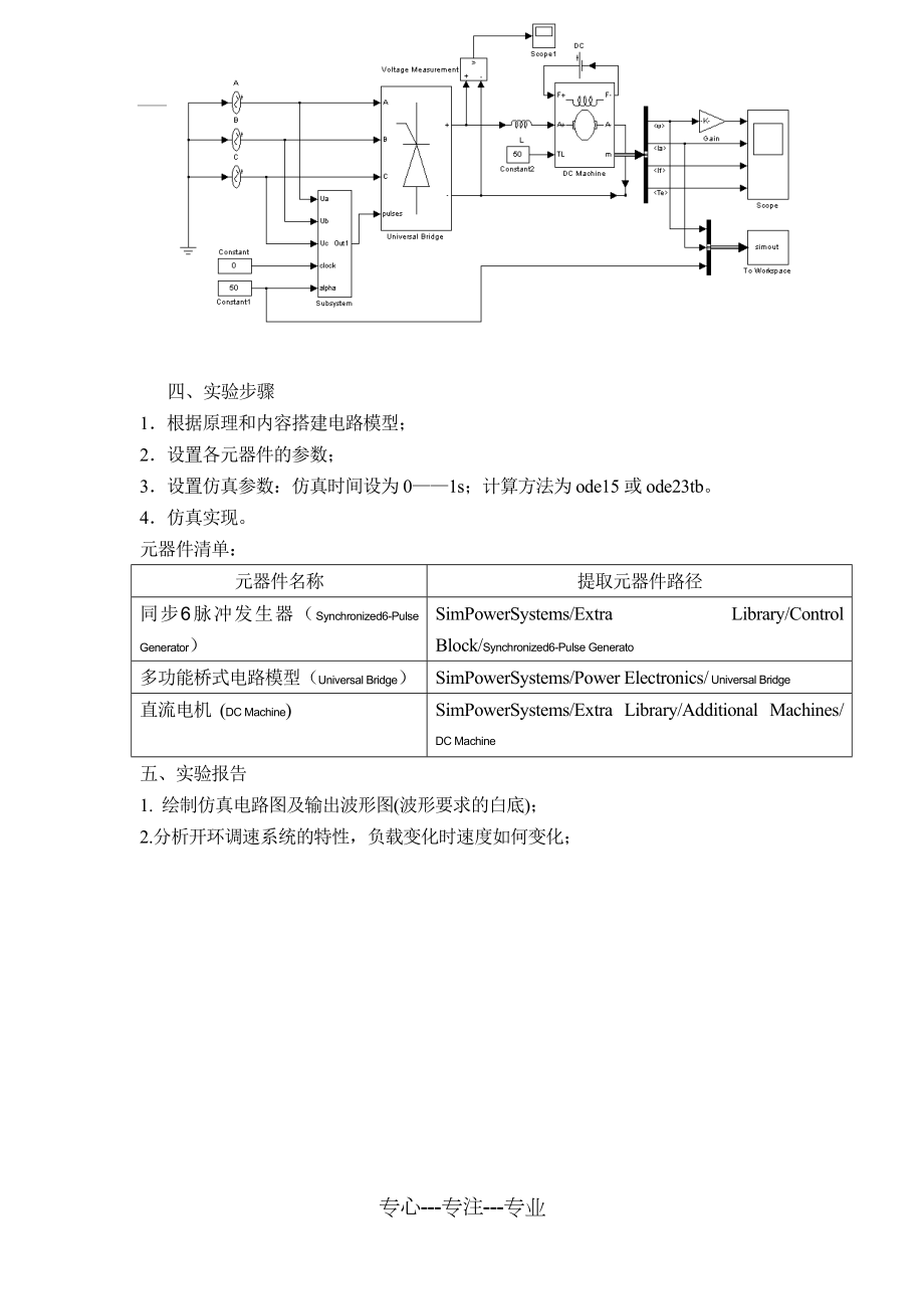 实验一-开环直流调速系统仿真(共3页).doc_第2页