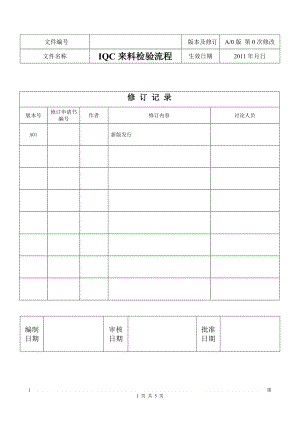 IQC来料检验流程.doc