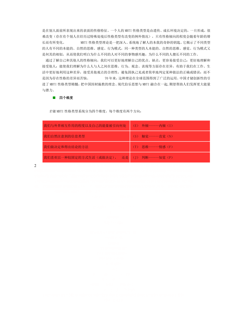 MBTI性格类型测试(很全).doc_第2页