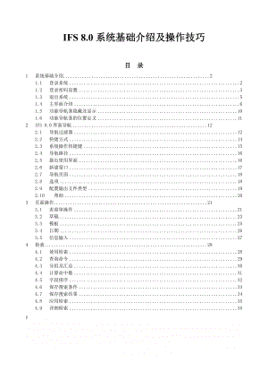 IFS系统基础介绍及操作技巧.doc