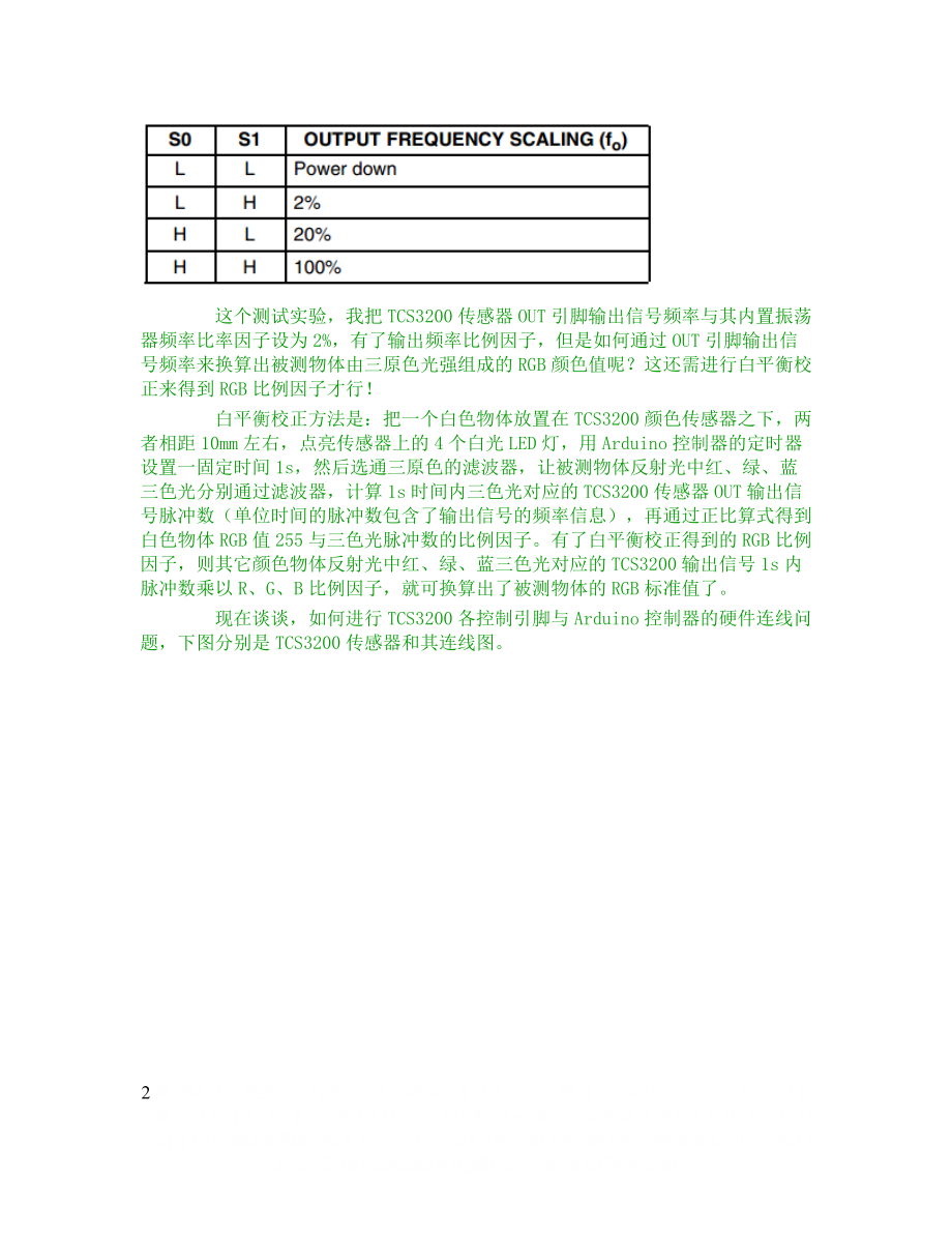 TCS3200颜色传感器使用说明.doc_第2页