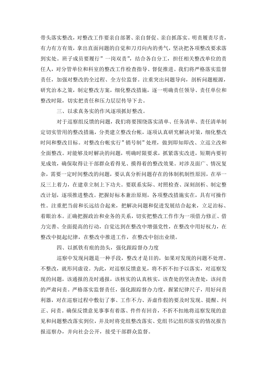 在巡察反馈会上的表态发言3篇.doc_第2页