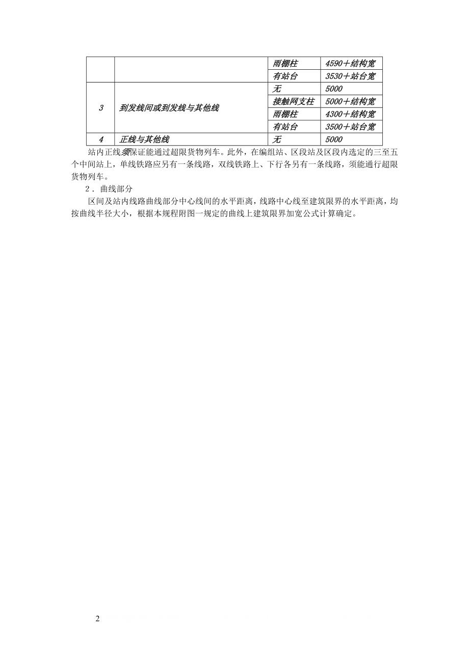 《铁路技术管理规程》(第十版) 线路间距规定.doc_第2页