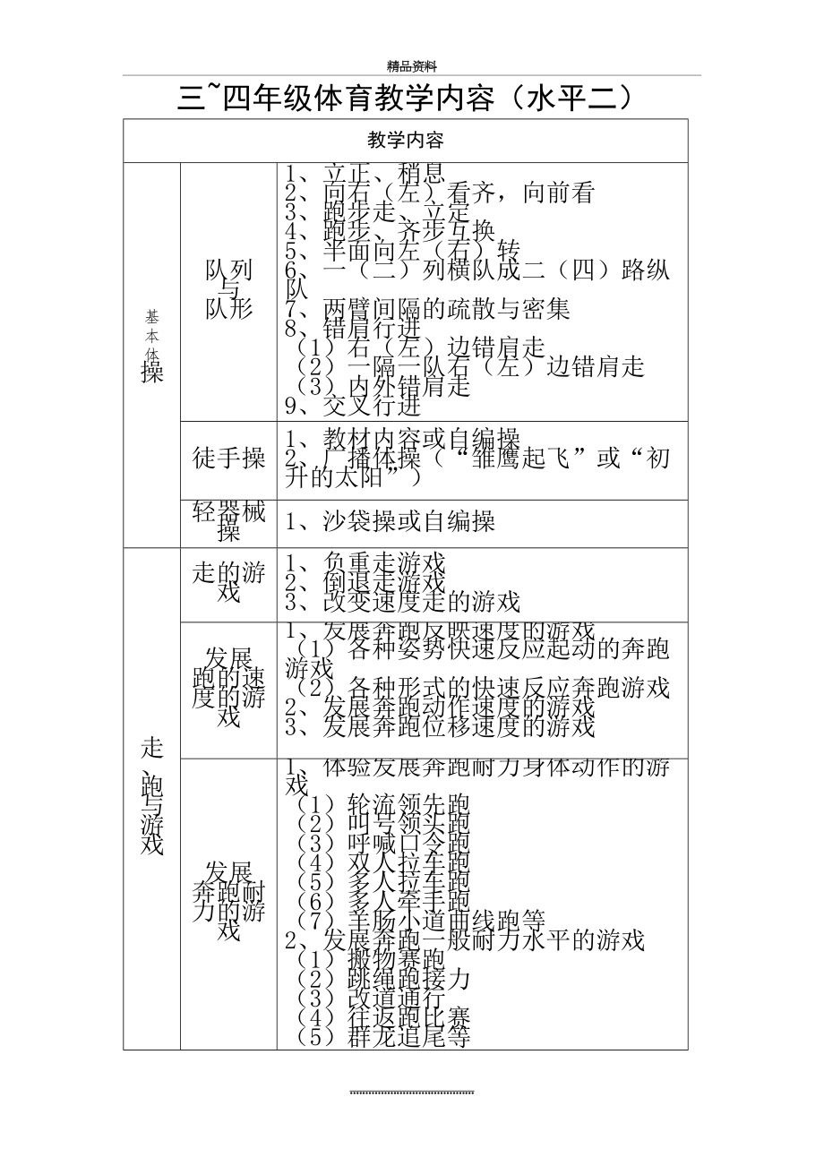 最新三~四年级体育教学内容(水平二).doc_第2页