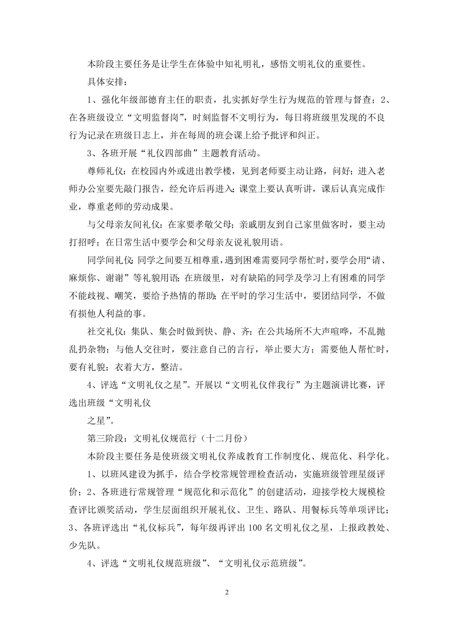 文明礼仪伴我行主题教育活动方案.docx_第2页