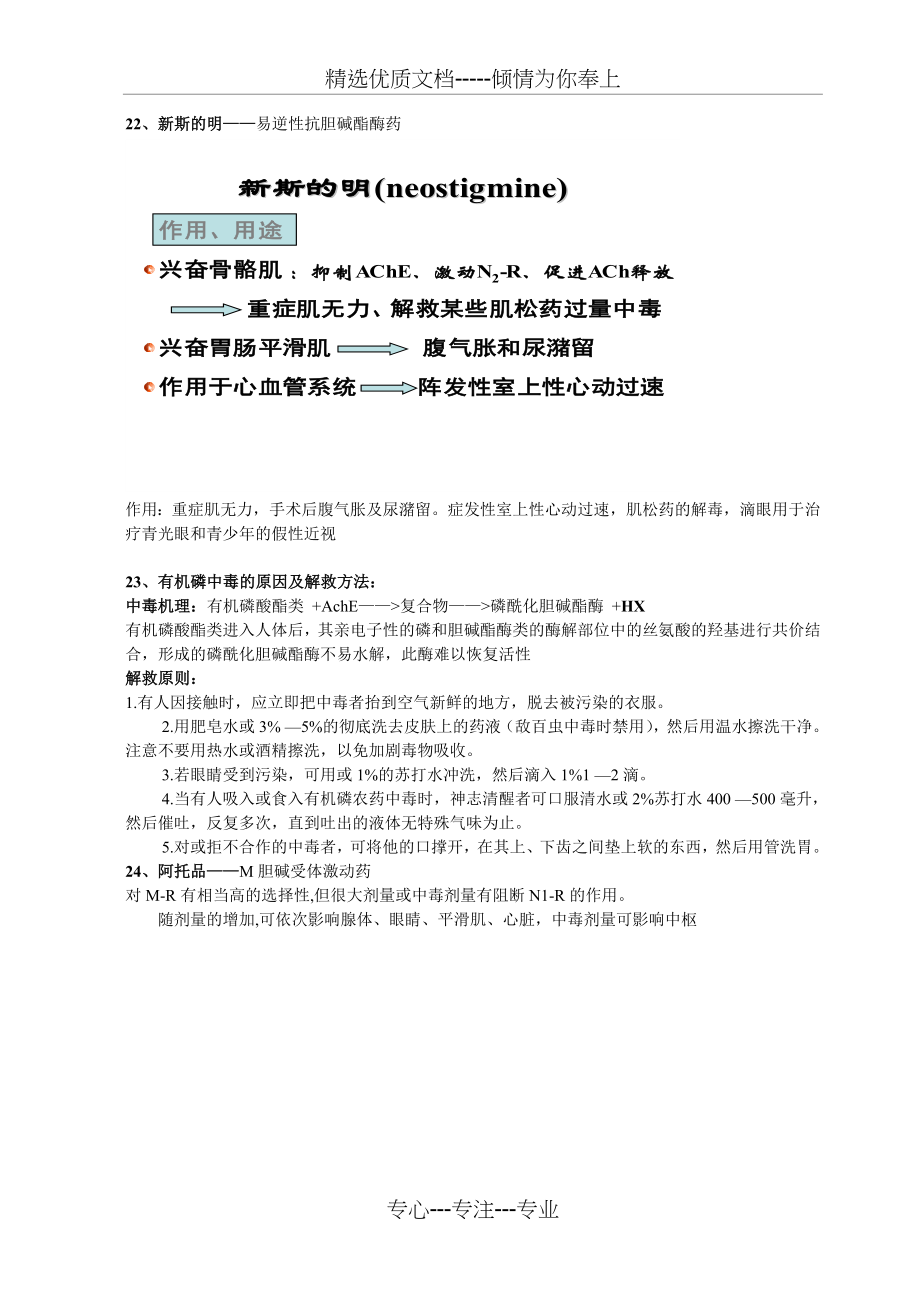 药理学复习重点笔记(共9页).doc_第2页