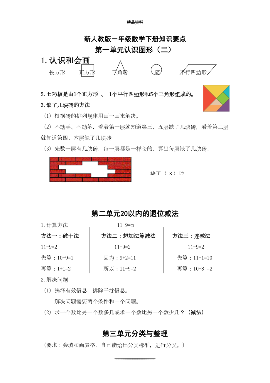 最新一年级数学下册知识点梳理.doc_第2页