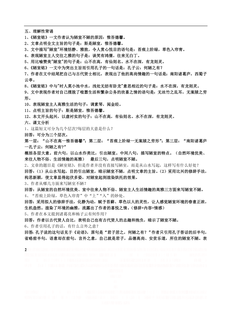 《陋室铭》中考复习要点.doc_第2页