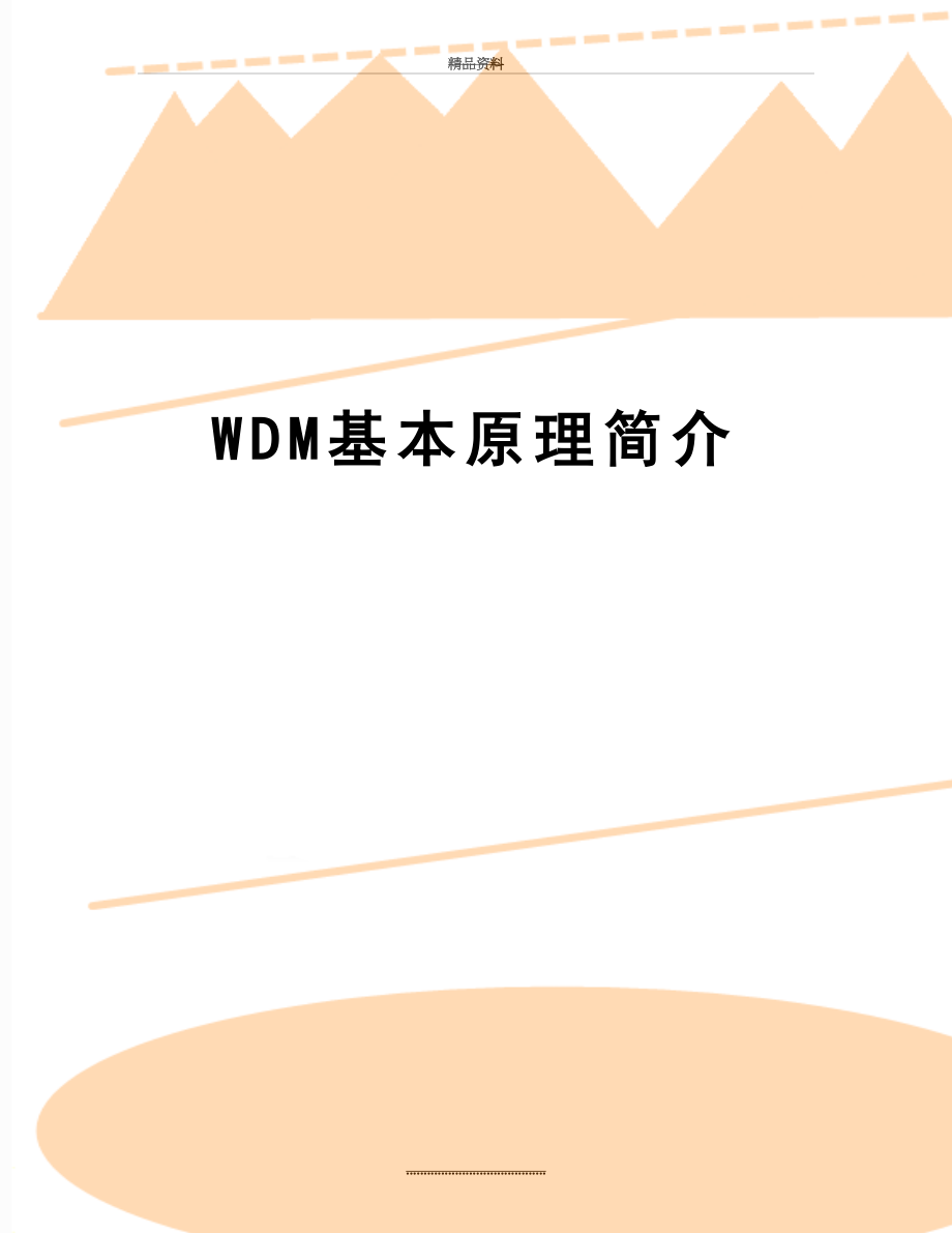 最新WDM基本原理简介.doc_第1页