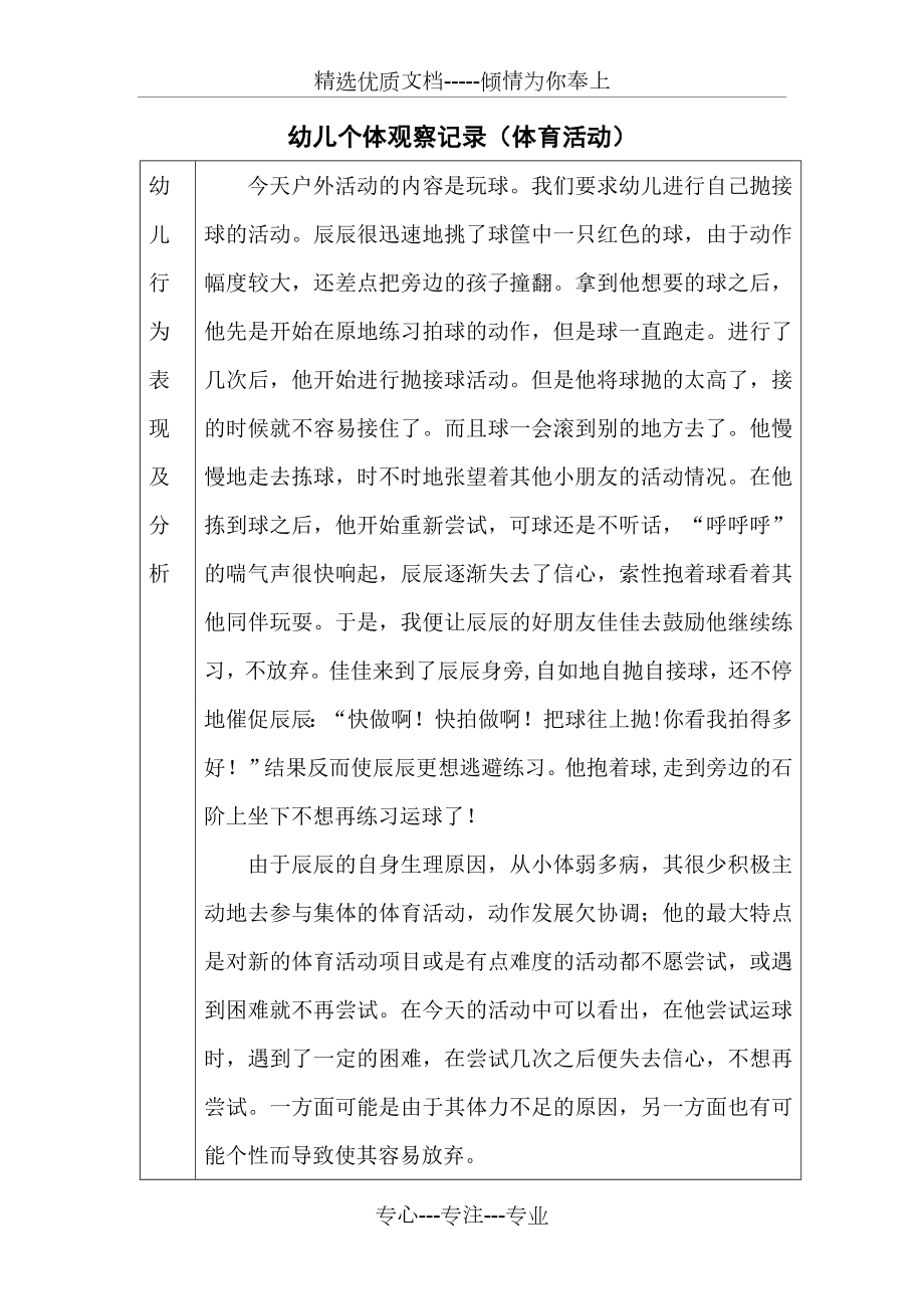 体育活动个体观察记录表(共2页).doc_第1页