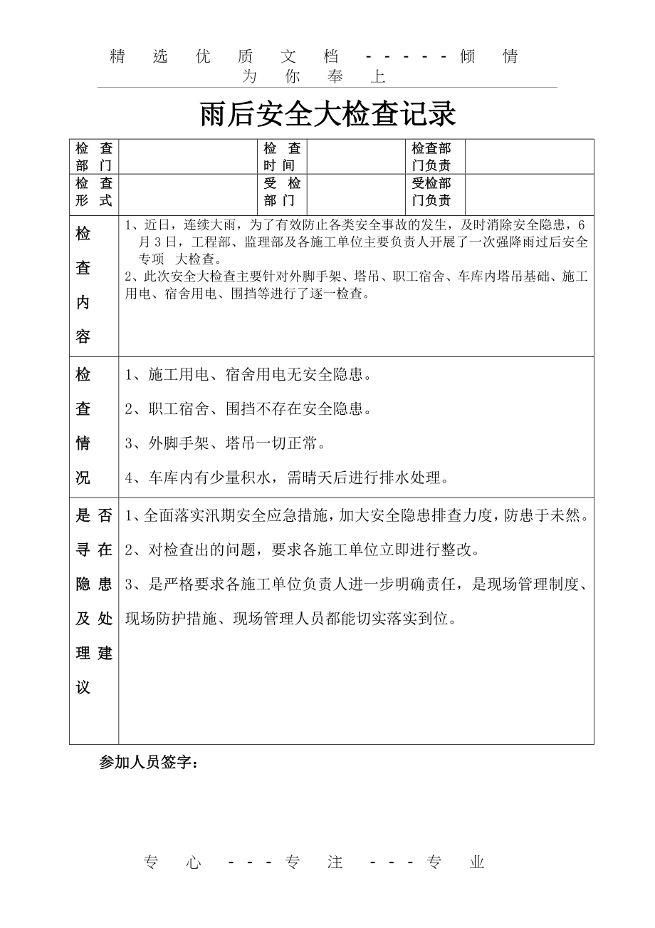 雨后安全大检查记录(共2页).doc_第2页