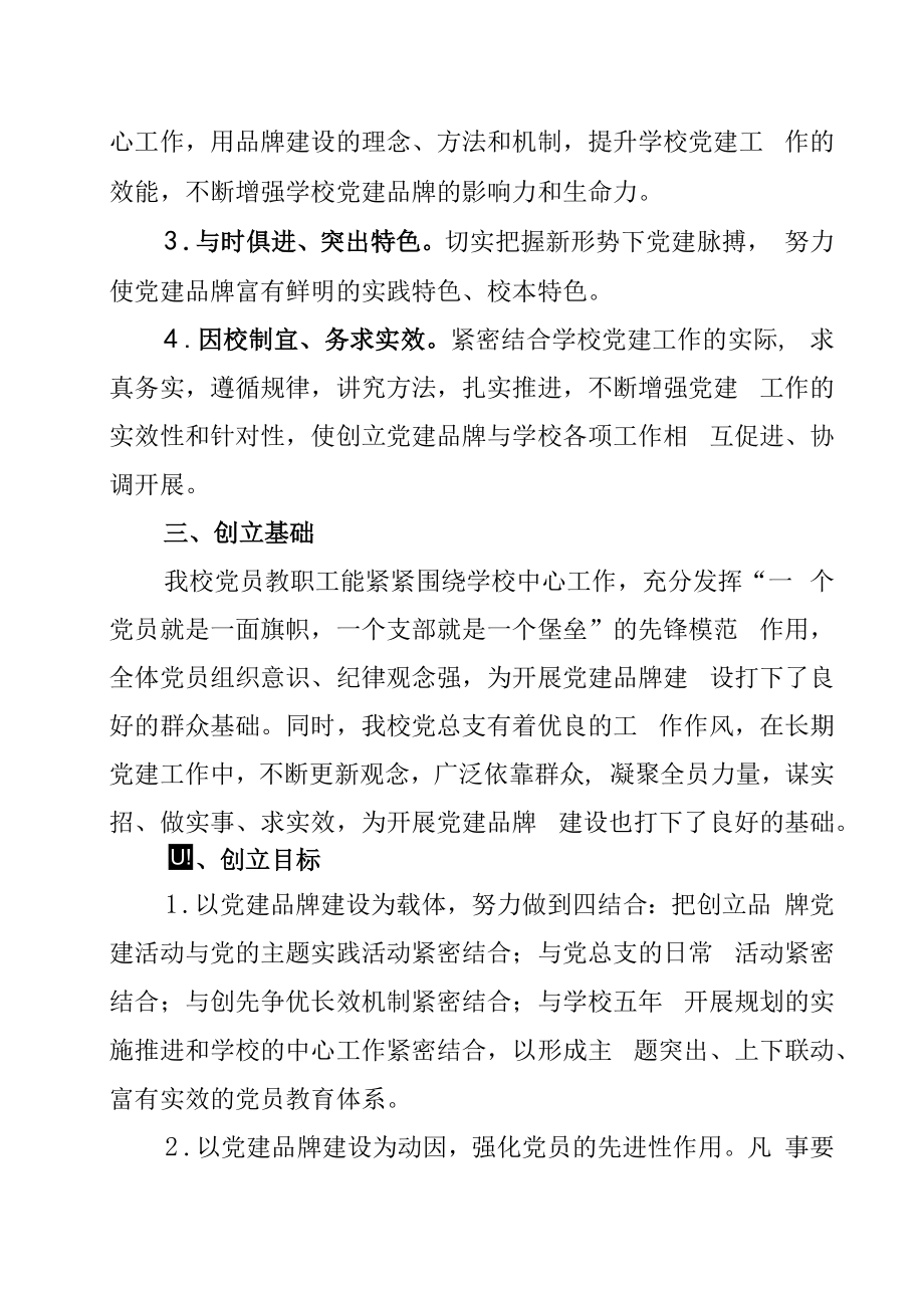 某某学校党建品牌文化创建实施方案.docx_第2页