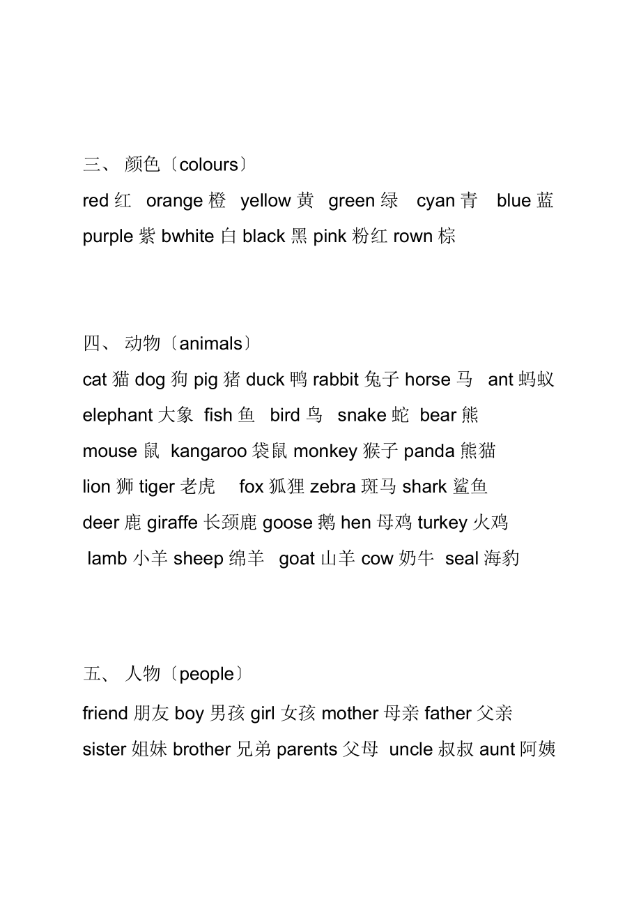 中小学英语分类词汇整理版后加空白补充.docx_第2页