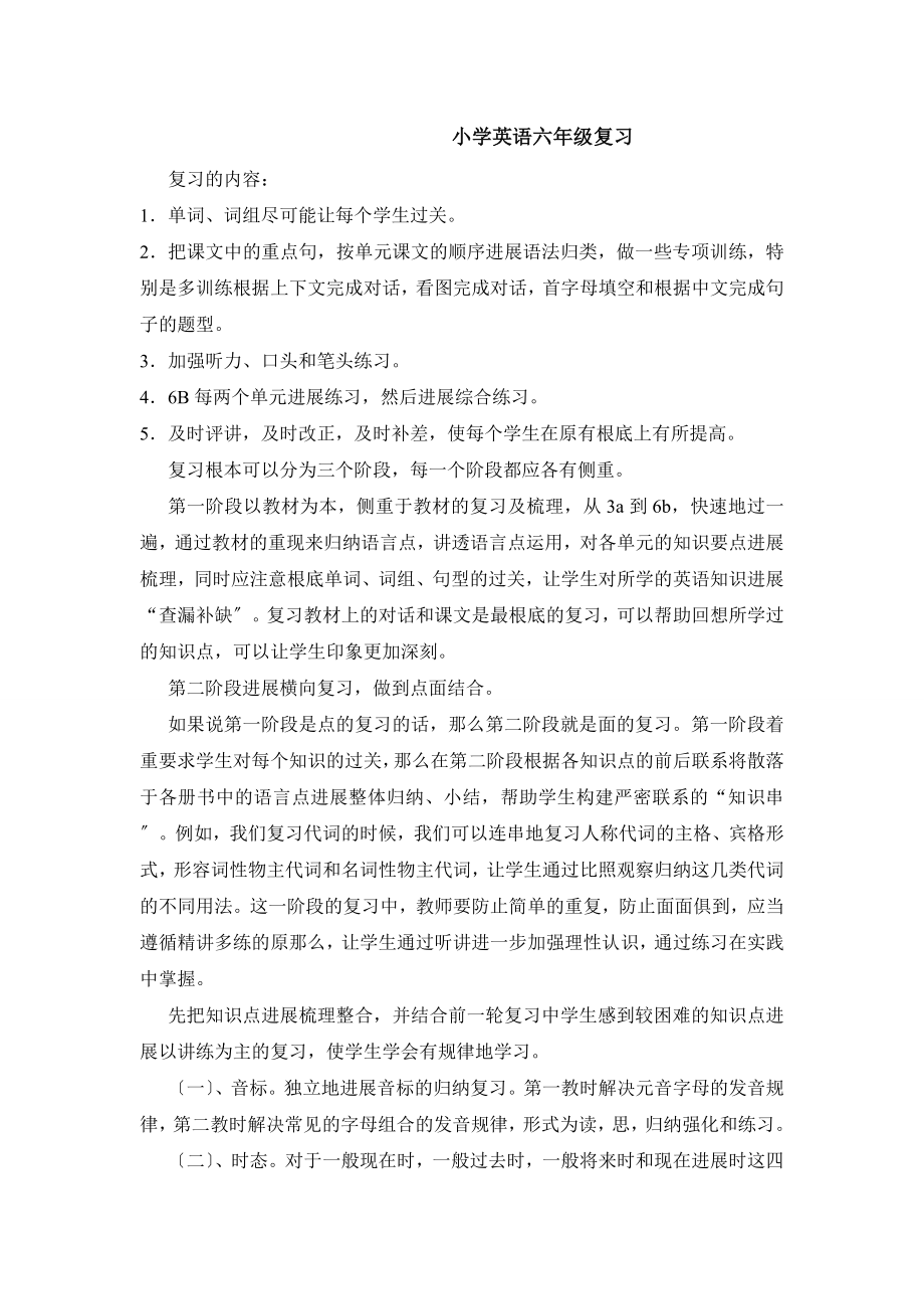 小学英语六年级复习总结.docx_第1页